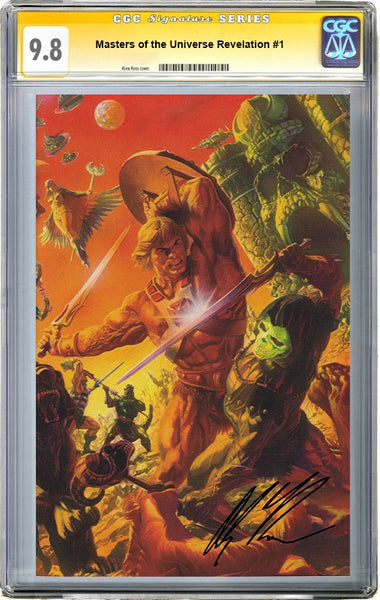 Masters of the universe revelation cgc 9.6 #1 cover signed by Alex high quality Ross